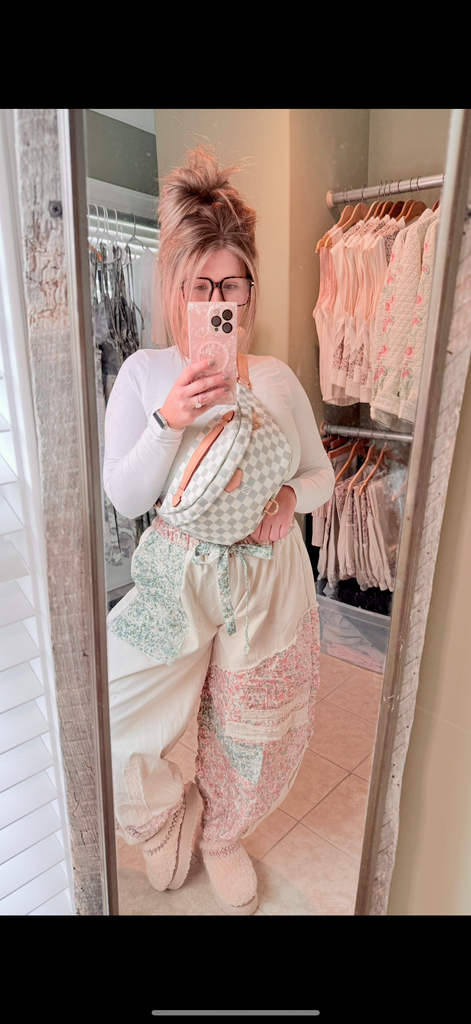 Patchwork Parachute Pants